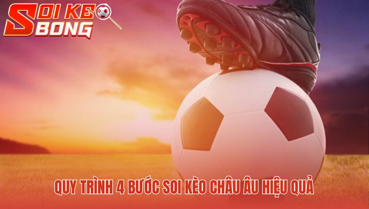 Soi Kèo châu Âu hiệu quả với 4 bước phân tích logic
