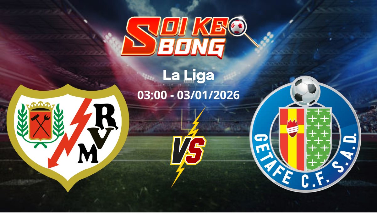 Soi kèo Rayo Vallecano vs Getafe
