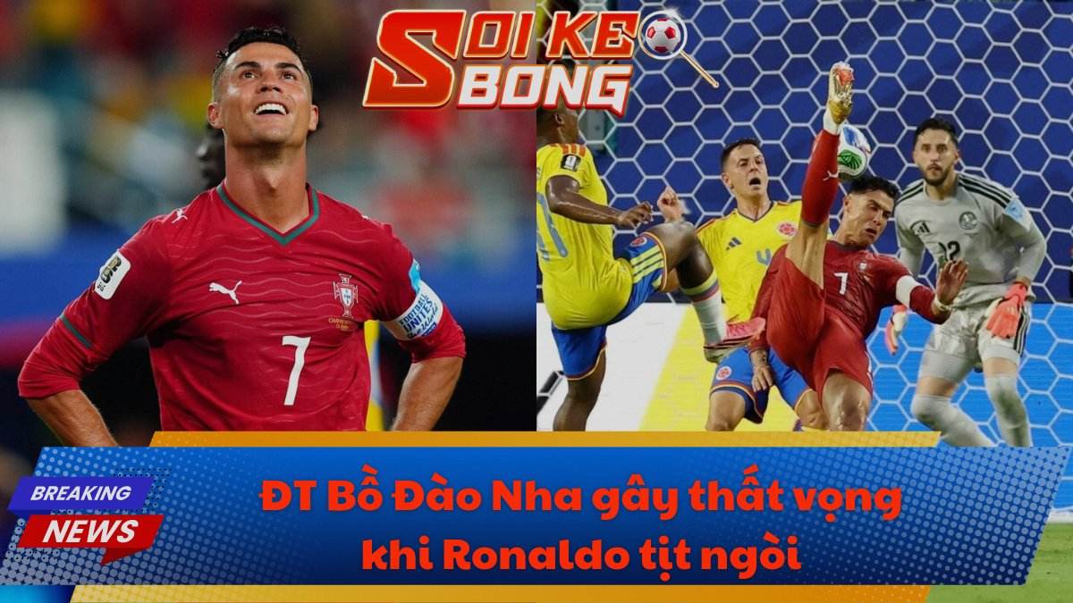 ĐT Bồ Đào Nha gây thất vọng khi Ronaldo tịt ngòi