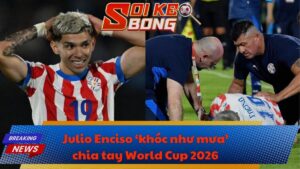 Julio Enciso ‘khóc như mưa’ chia tay World Cup 2026?