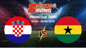 Soi kèo Croatia vs Ghana ngày 28/06 | World Cup 2026